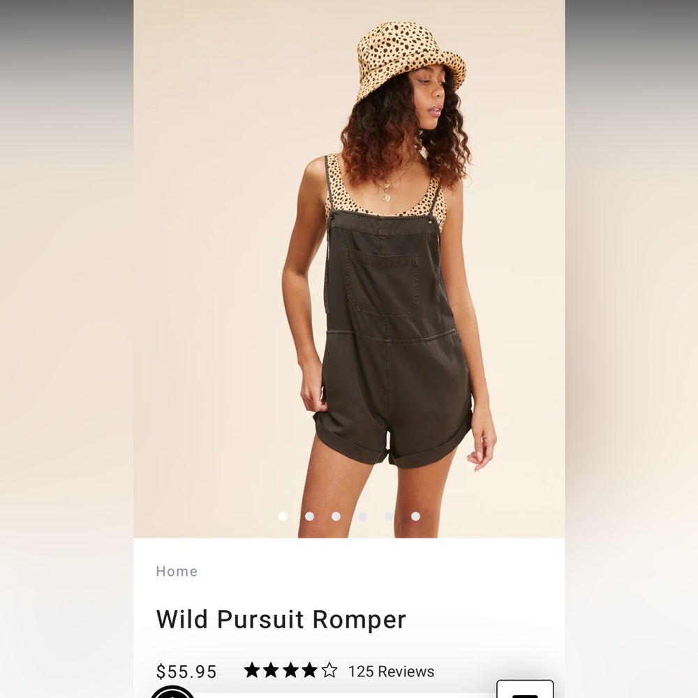 Billabong NWT Wild Pursuit Overalls